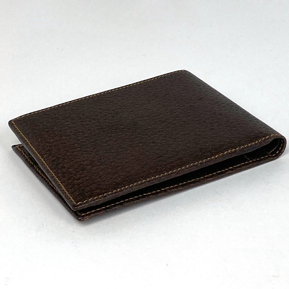 Gucci fold wallet web green Sherry brown red leather bi Brown Red